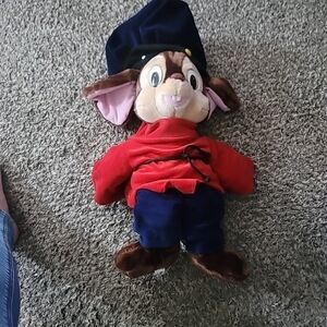 Vintage 1986 Fievel Goes West An American Tail 22" Plush Mouse Doll Sears